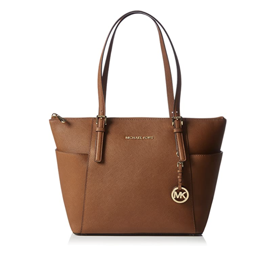 Michael Kors Women's Jet Set Saffiano Top-Zip Tote