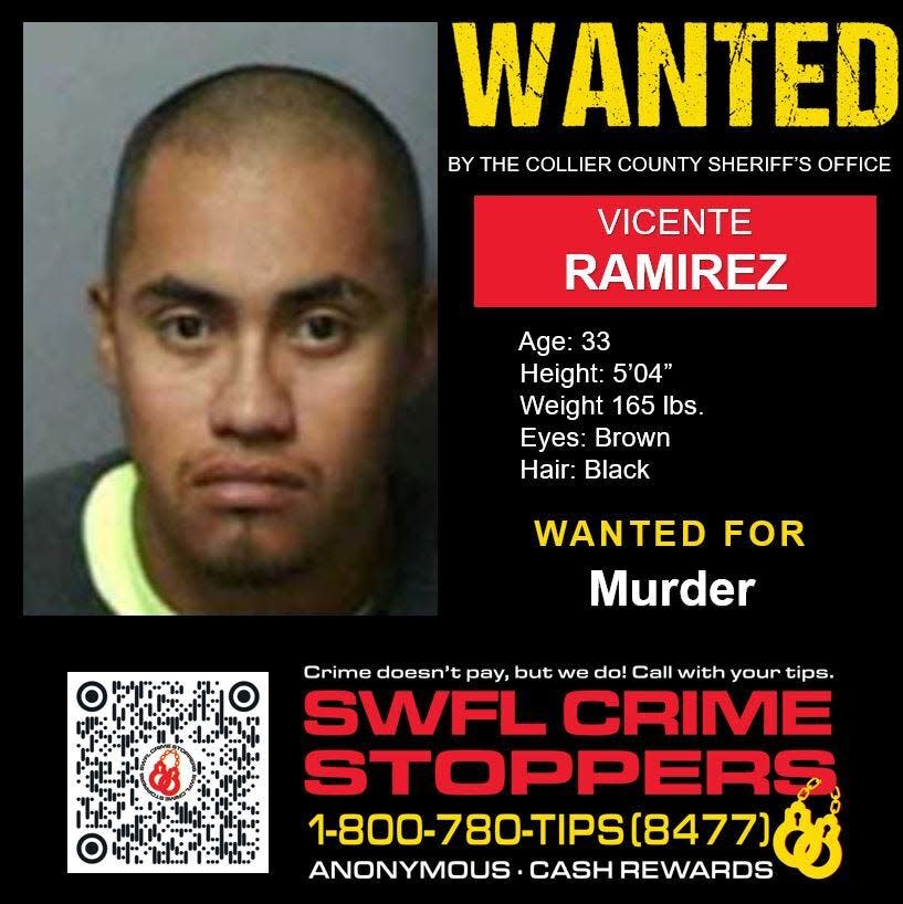 Vincente Ramirez, 33, and his younger brother, Juan Emanuel Ramirez, 31, are wanted on second-degree murder charges for a March 3, 2024, fatal stabbing at El Catrin Sports Bar and Nightclub, 12275 Collier Blvd.