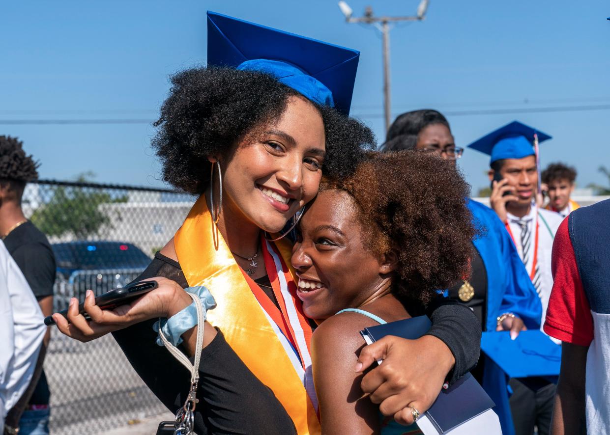 Palm Beach Gardens High School graduation  at the South Florida Fairgrounds on May 18, 2022.