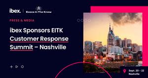 ibex/Nashville Customer Response Summit Sponsorship graphic