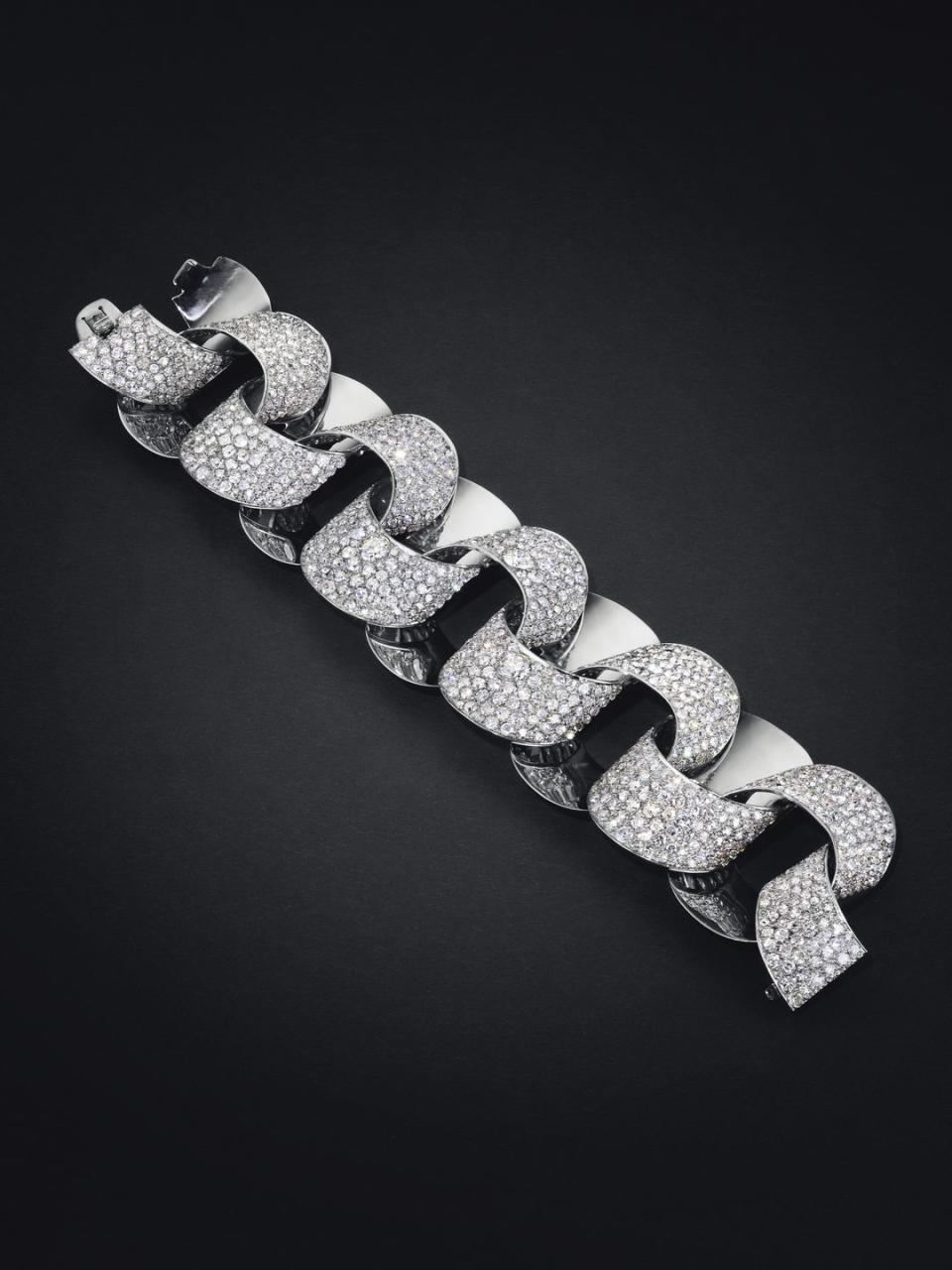 <p>The competition was particularly fierce at Christie's, where-after six and a half minutes of tense bidding-a diamond "tube" bracelet by Suzanne Belperron set a world record auction for the designer, at $852,500.</p>