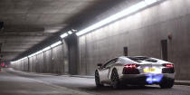 <p>The Aventador has looks that remind us of a fighter jet: It's all sharp angles and pointy hexagons. And the <a rel="nofollow noopener" href="http://www.roadandtrack.com/new-cars/road-tests/reviews/a18089/2012-lamborghini-aventador-lp700-4/" target="_blank" data-ylk="slk:691-hp from the 6.5-liter V12;elm:context_link;itc:0;sec:content-canvas" class="link ">691-hp from the 6.5-liter V12</a> is no joking matter. Though it also has AWD, the fat rears definitely help it find grip when you need it.</p>