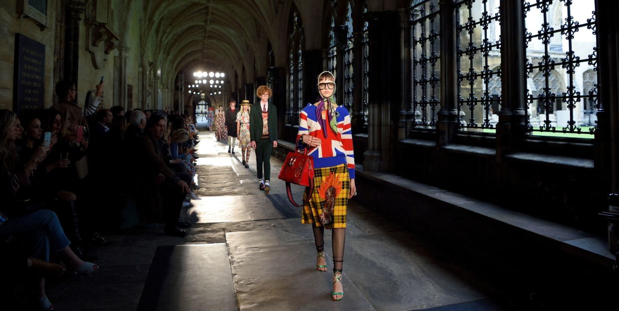 Photo credit: A previous Gucci show held at Westminster Abbey / Getty