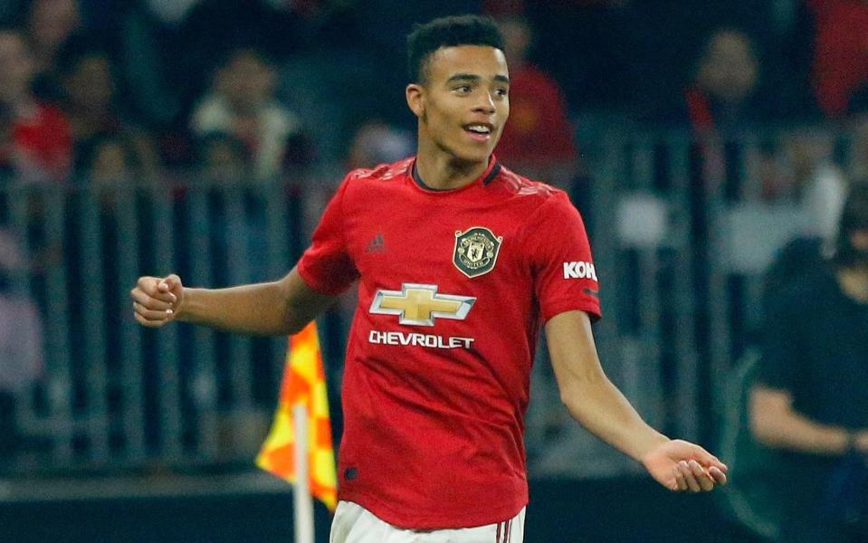 Still just 17 years old, Mason Greenwood could end up playing a role in Manchester United's first team this season - Getty Images AsiaPac