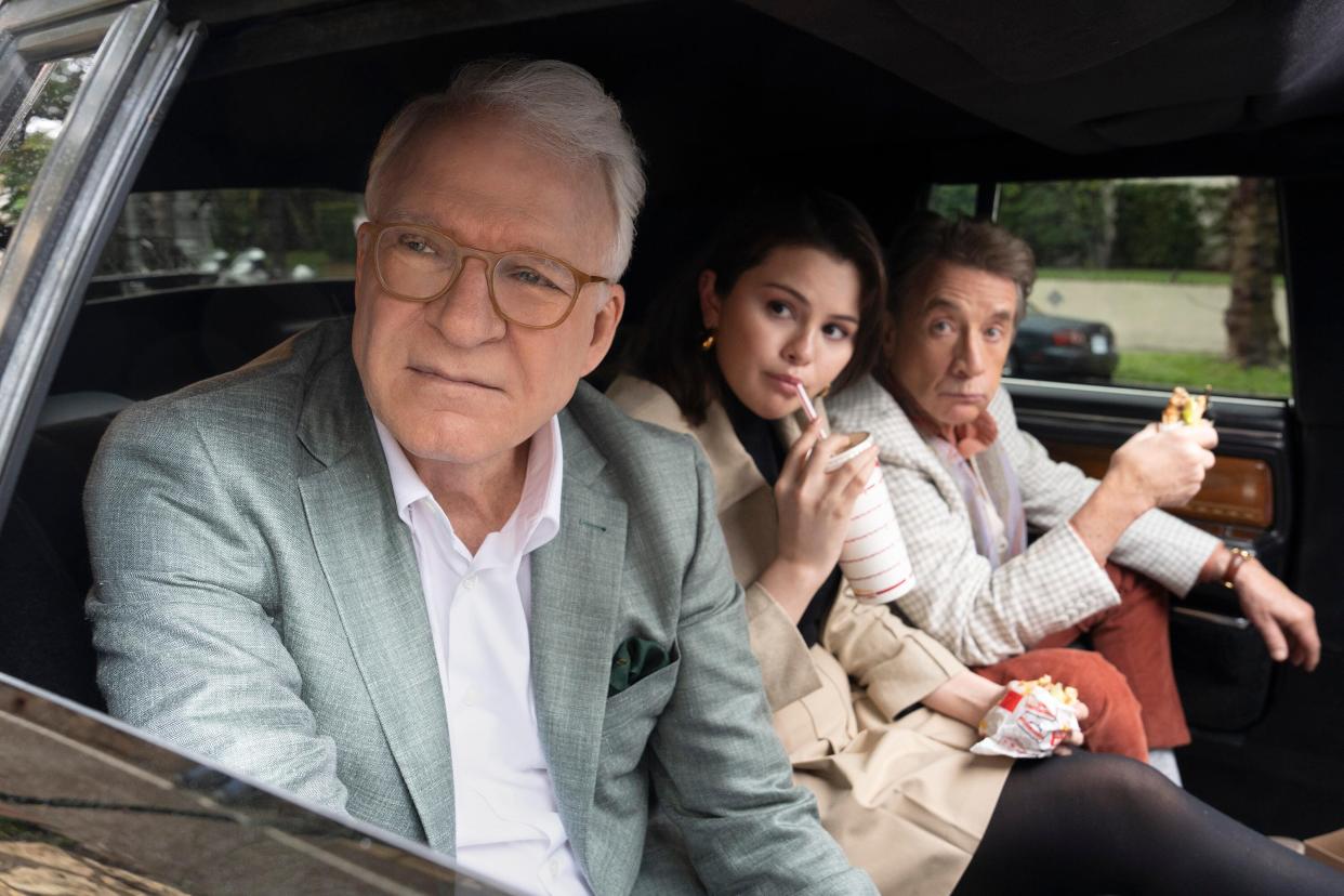 Steve Martin, Selena Gomez and Martin Short return as Charles, Mabel and Oliver in Season 4 of "Only Murders in the Building."