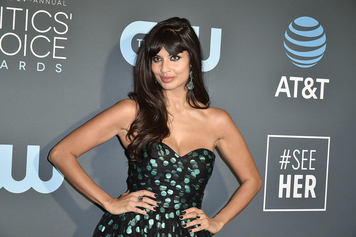 Jameela Jamil at the Critics' Choice Awards on Jan. 13. (Photo: David Crotty via Getty Images)