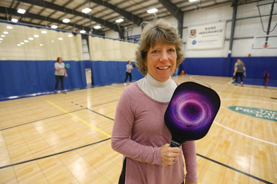 Beth Dupell, program coordinator for Hampton Rec, is excited about the partnership with Rim Sports Complex for indoor pickleball.