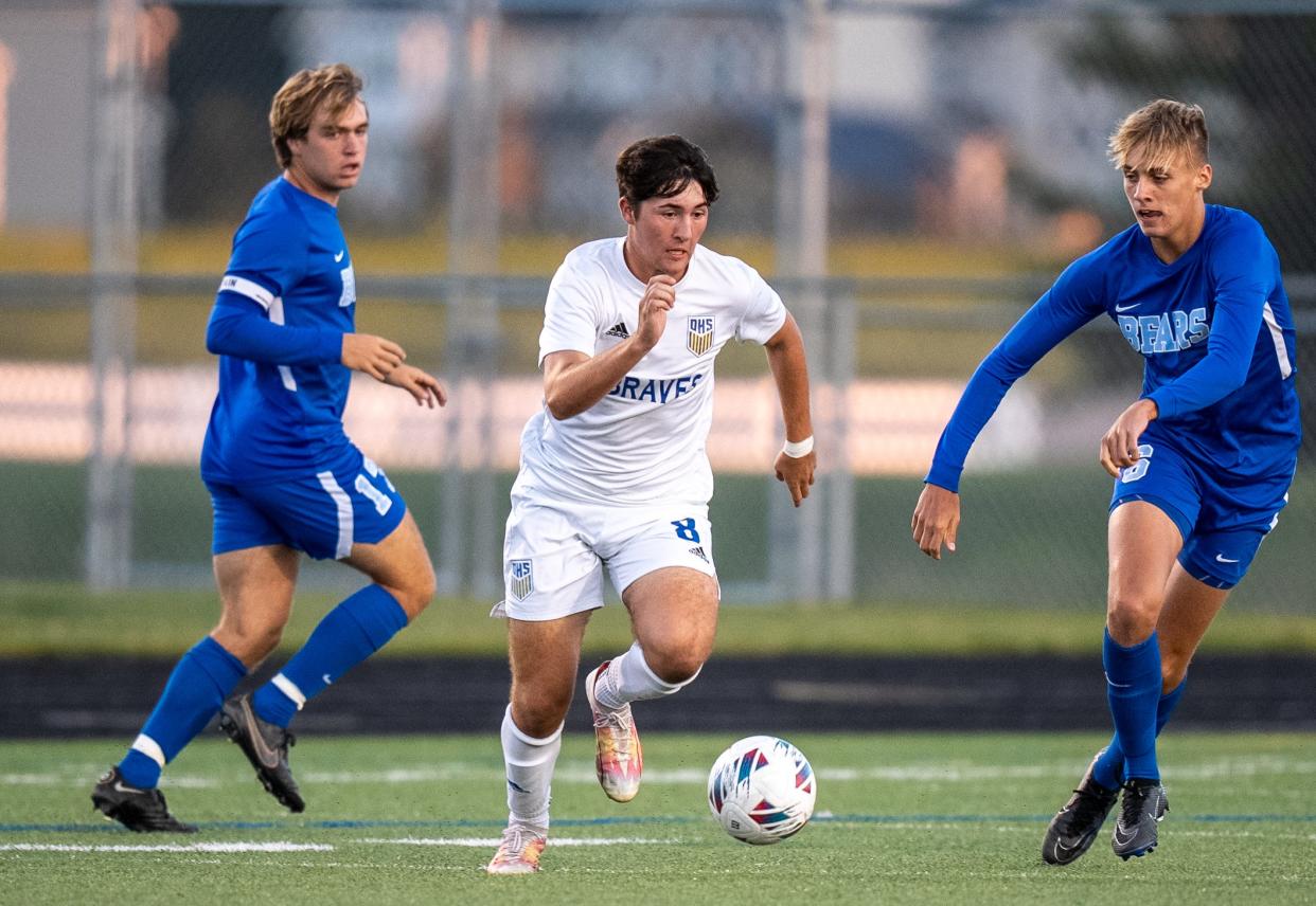 Sawyer Wilbanks is a key contributor on offense for Olentangy, which has relied on its depth and versatility to fuel a 10-0-2 start.