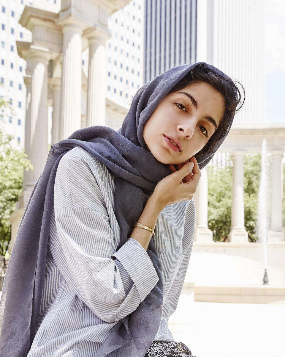 Hoda Katebi, 23, creative force behind political fashion blog JooJoo Azad and author of “Tehran Streetstyle,” Chicago. Ancestry: Iranian