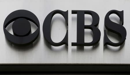 The CBS "eye" and logo are seen outside the CBS Broadcast Center on West 57th St. in Manhattan, New York, U.S. on April 29, 2016. REUTERS/Brendan McDermid/File Photo