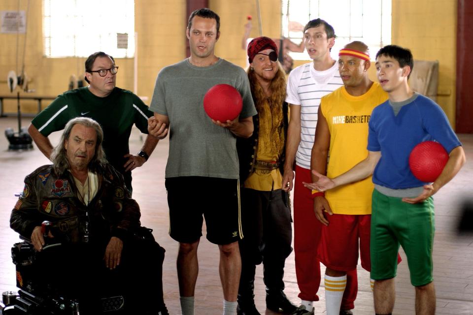 DODGEBALL: A TRUE UNDERDOG STORY, Rip Torn, Stephen Root, Vince Vaughn, Alan Tudyk, Joel Moore, Chris Williams, Justin Long, 2004,