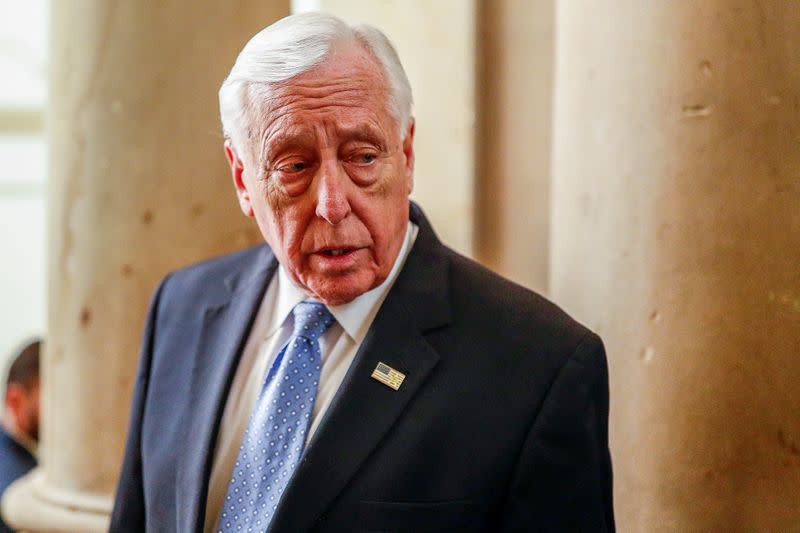 House Majorty Leader Hoyer walks inside Capitol in Washington