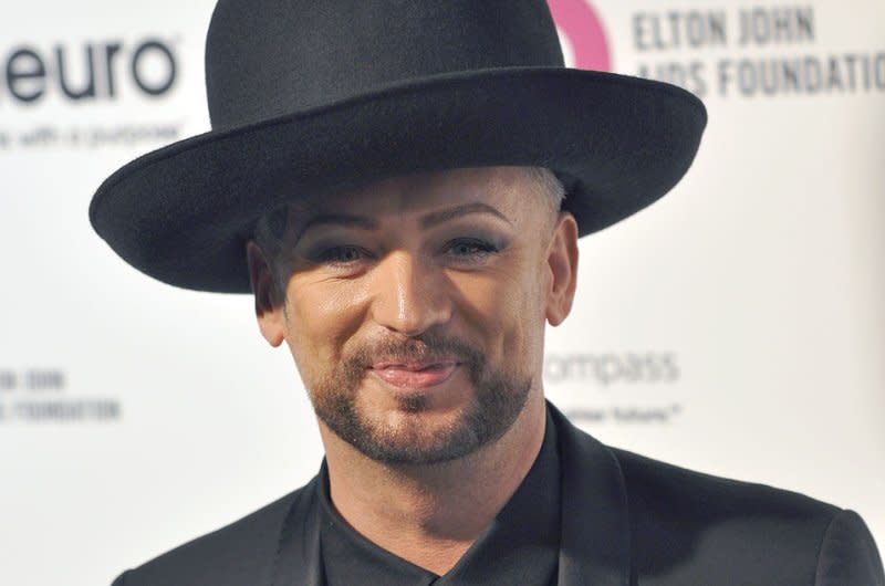 Boy George attends the Elton John AIDS Foundation Academy Awards viewing party in 2016. File Photo by Christine Chew/UPI