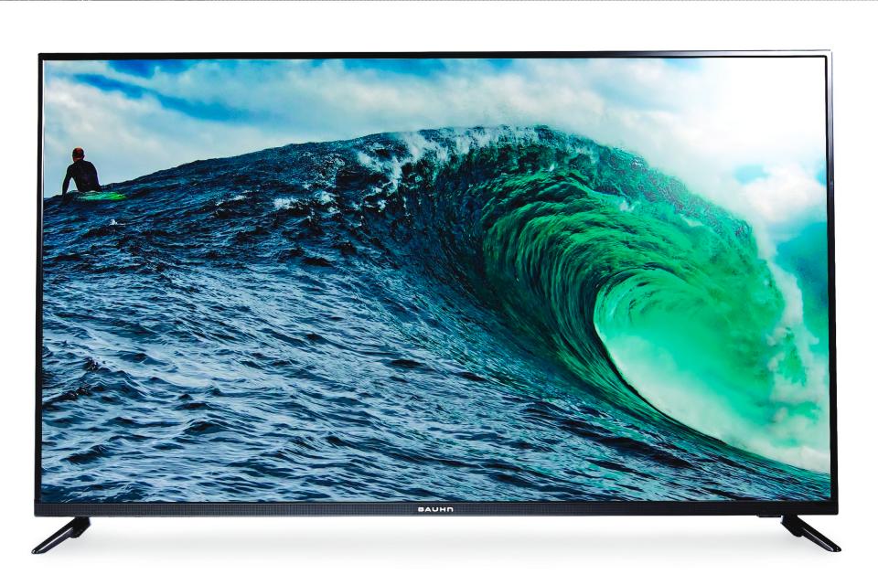 The 50-inch flatscreen TV on sale at Aldi from Saturday. <i>(Source: Supplied)</i>