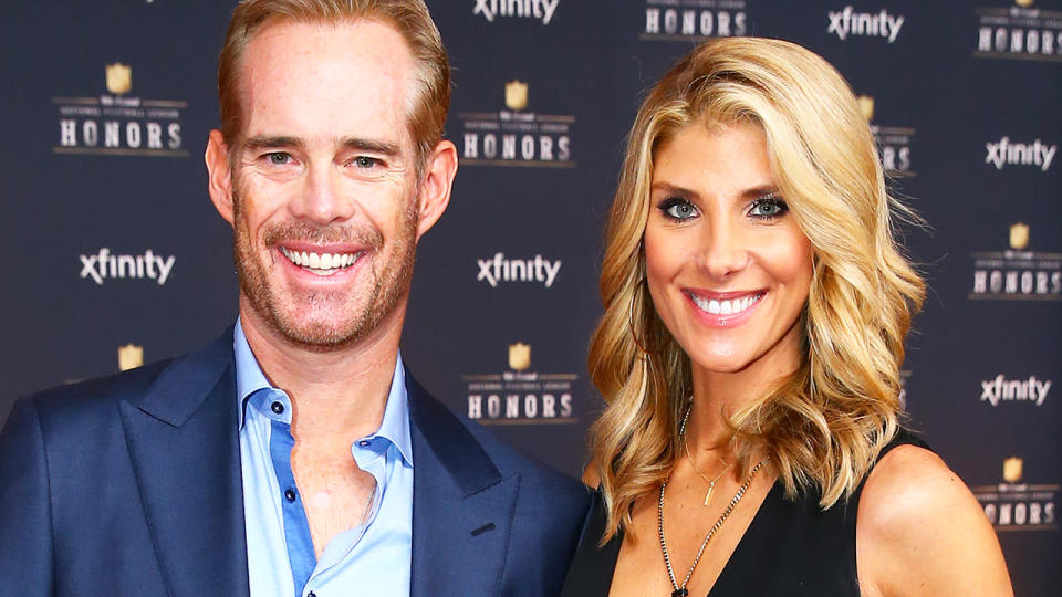 Joe Buck and wife Michelle Beisner, pictured here at the NFL Honours night.