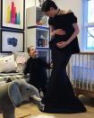 <p>Model Coco Rocha announced today on Instagram she is expecting her second child with artist James Conran.</p><p>Rocha dressed up in a sleek black gown for the announcement, but let her two-year-old daughter Ioni break the news in an Instagram video. The toddler popped out from behind her mother's train and cried: 'Surprise! There's a baby in mommy's tummy.' </p>