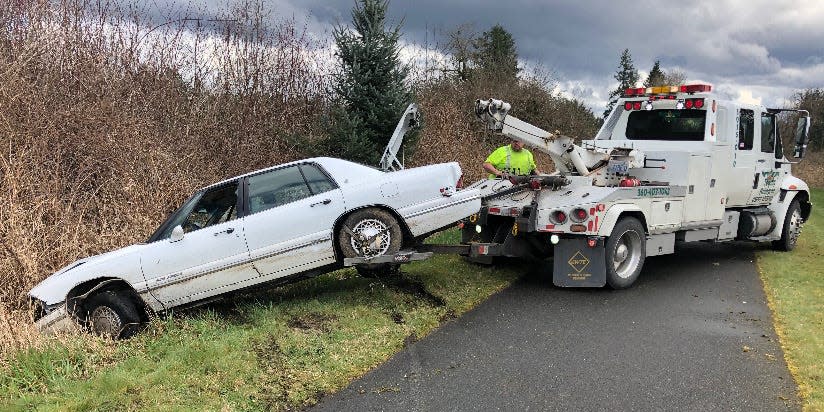 The scene of the crash in Snohomish County, Washington.