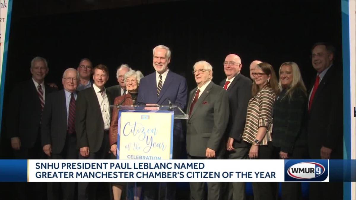 SNHU President Paul LeBlanc named Greater Manchester Chamber's Citizen