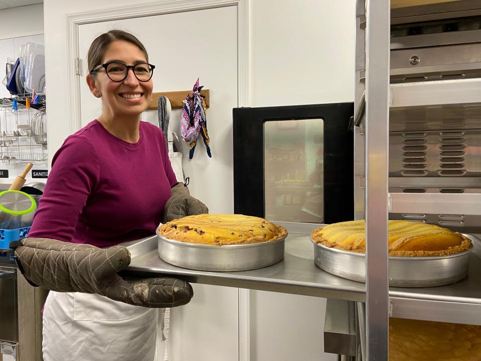 Magdalena Bake is an artisanal bakery in Staunton specializing in hand-crafted cakes, cupcakes, cookies and boutique catering services for small events. Photograph taken of owner Alba Wright on Wednesday, Jan. 18, 2023.