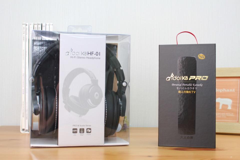 自彈自唱直播新利器 idol K8 pro 職人行動 KTV 與耳罩式耳機 HF01 動手玩