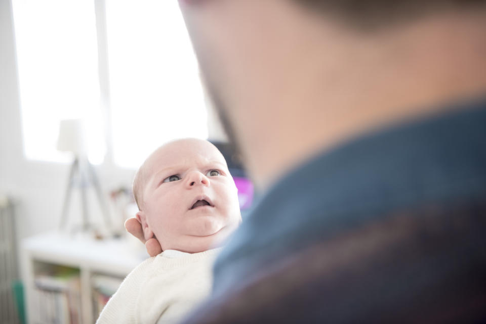 “Not sure how I feel about being named after your ex dad!” [Photo: Getty]