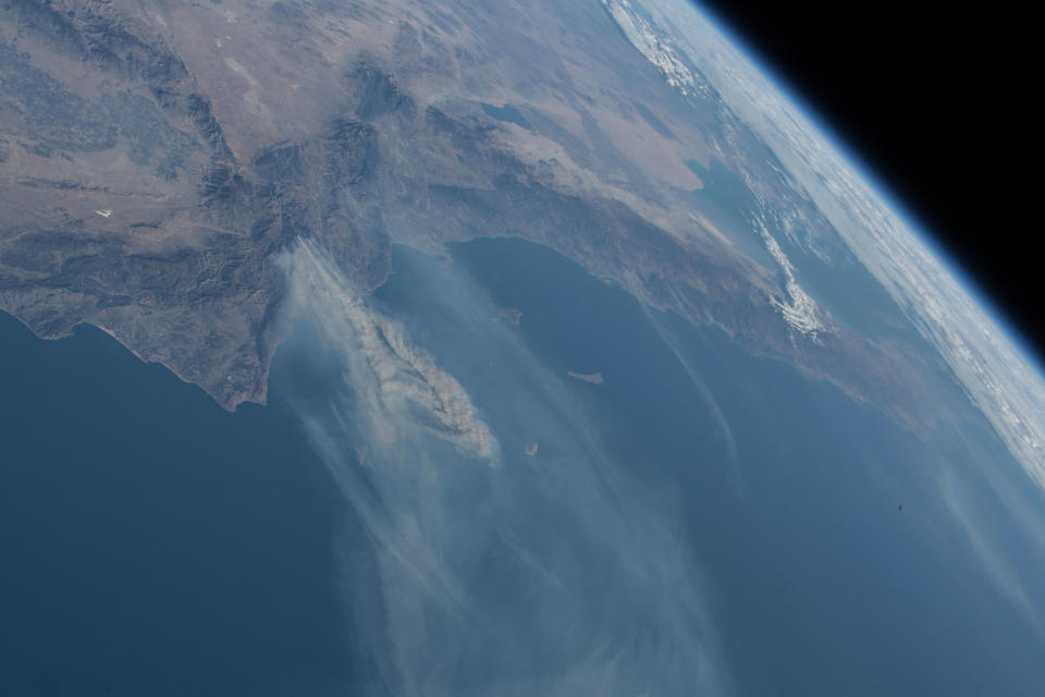 Striking NASA satellite views of the California wildfires