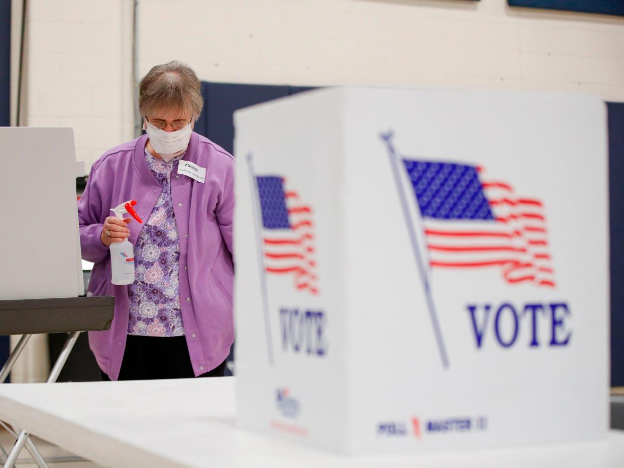 Election Day in Wisconsin, in 2020 (AFP via Getty Images)