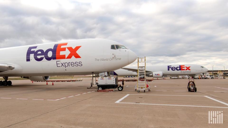 <em>FedEx is reorganizing air operations to ensure planes are as full of packages and other cargo as possible. (Photo: Jim Allen/FreightWaves)</em>