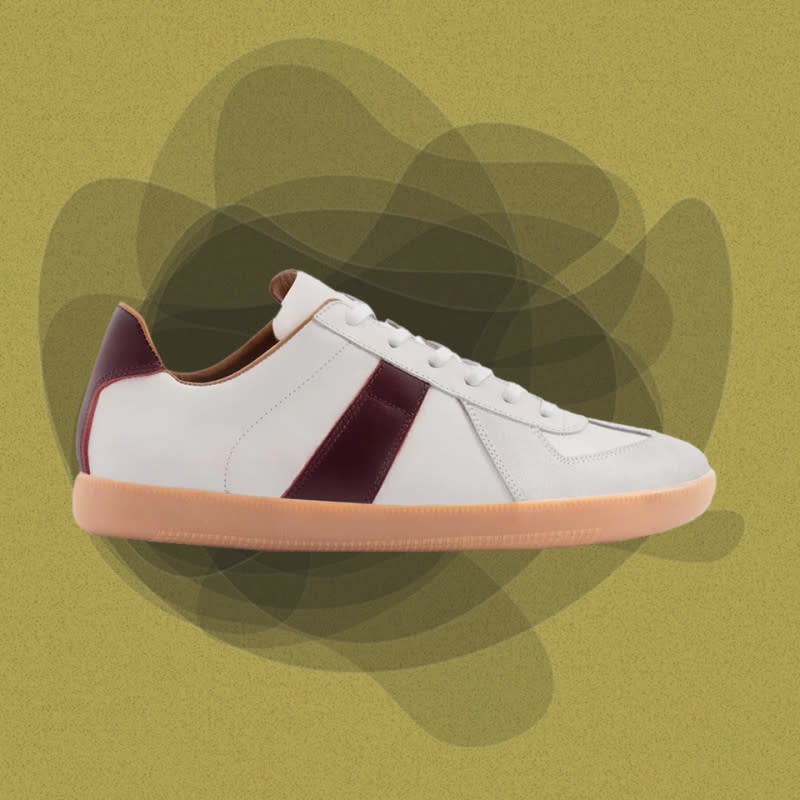 <p>Courtesy of Beckett Simonon</p><p>The Beckett Simonon Morgen sneaker has a vintage vibe that’ll instantly add some eye-catching style to more straightforward summer looks. The suede and white leather pop handsomely against the gum rubber sole, and the shoe works especially well with <a href="https://www.yahoo.com/lifestyle/best-jeans-men-aren-t-010320851.html" data-ylk="slk:cuffed jeans;elm:context_link;itc:0;sec:content-canvas;outcm:mb_qualified_link;_E:mb_qualified_link;ct:story;" class="link  yahoo-link">cuffed jeans</a> and a classic T-shirt.</p><p>[$169 (was $250); <a href="https://beckett-simonon.sjv.io/c/3422340/994669/13046?subId1=mj-bestmenssneakers-jzavaleta-0923-update&u=https%3A%2F%2Fwww.beckettsimonon.com%2Fproducts%2Fmorgen-trainers-leather-suede%3F" rel="nofollow noopener" target="_blank" data-ylk="slk:beckettsimonon.com;elm:context_link;itc:0;sec:content-canvas" class="link ">beckettsimonon.com</a>]</p>