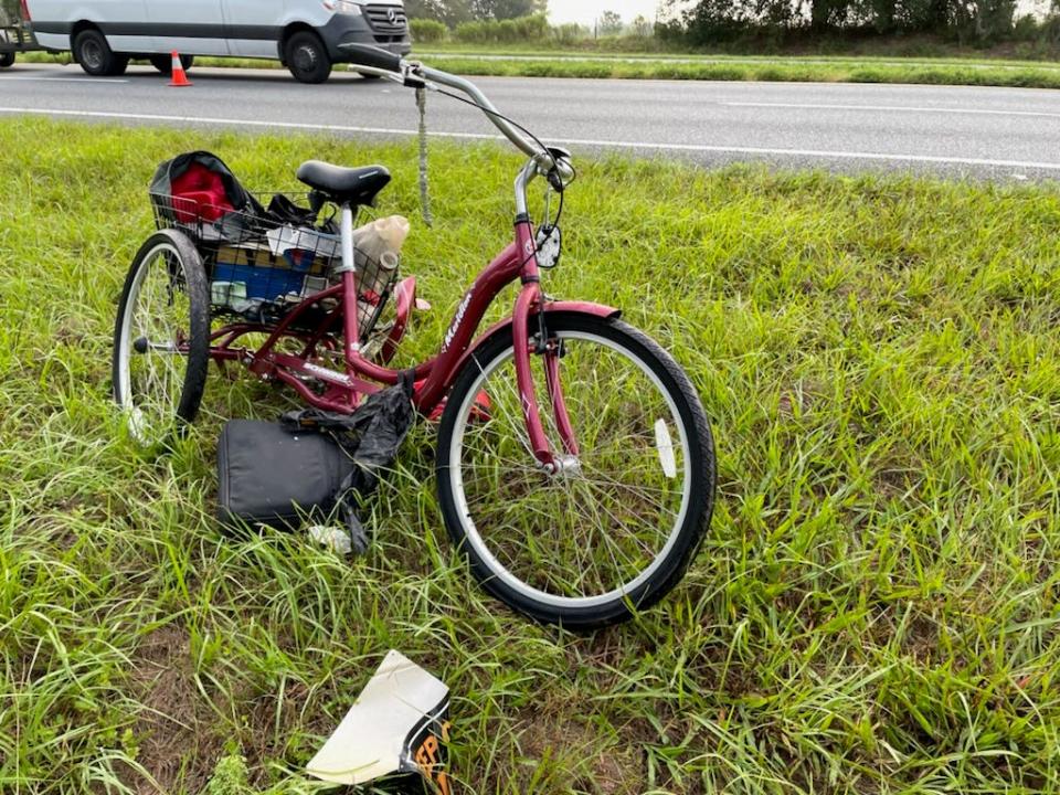 This was the victim's bicycle.