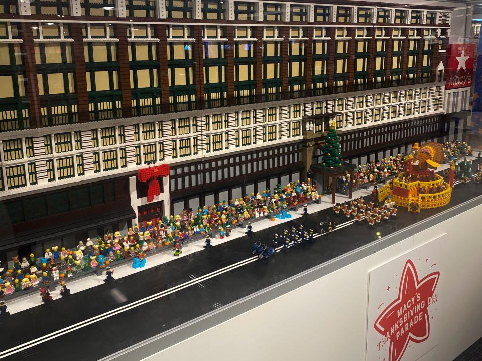 The Macy's Thanksgiving Day Parade made out of Legos.