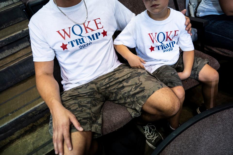 qanon trump rally family children