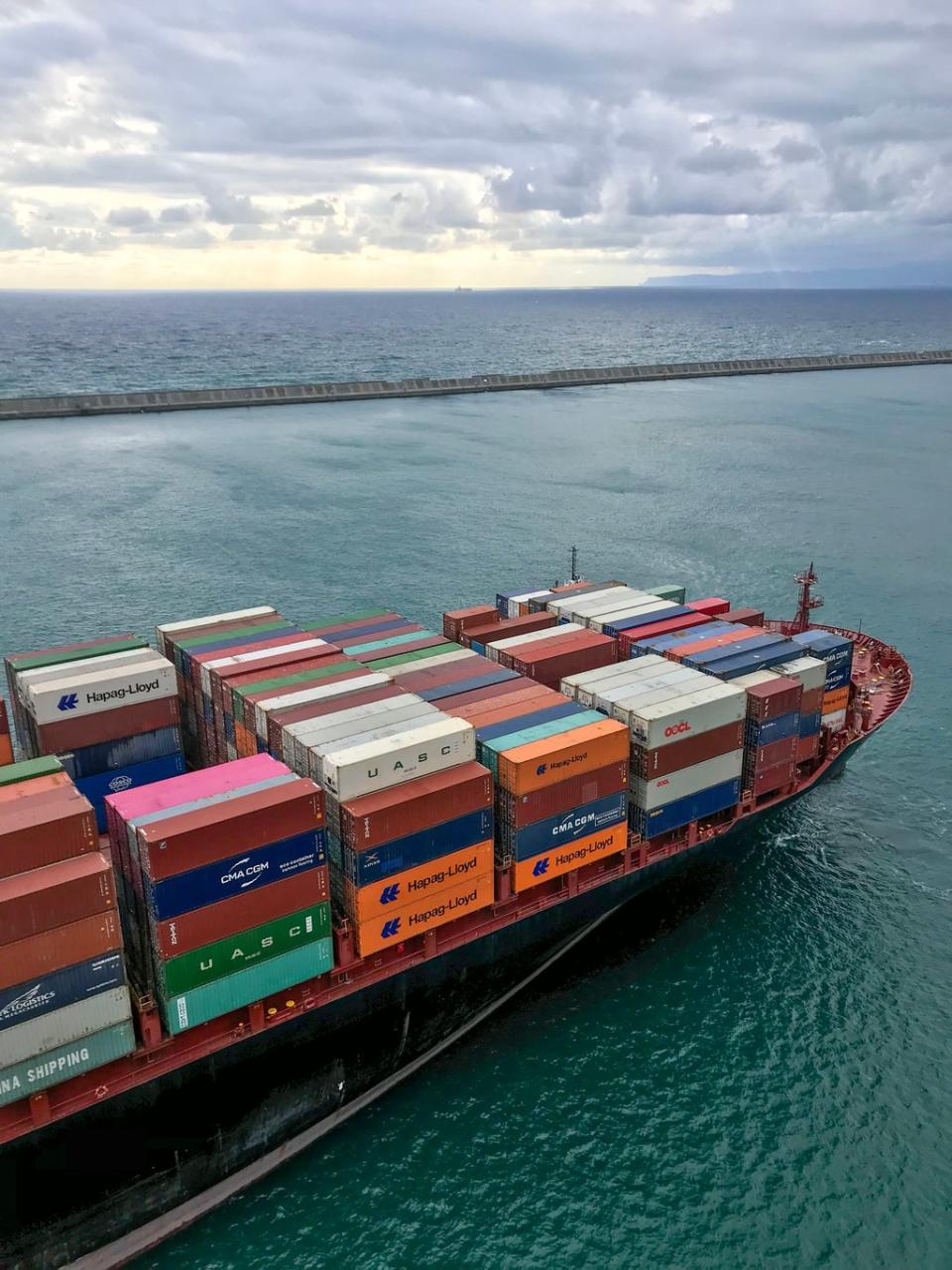 Of the world’s goods, 80 per cent is carried by container ships (BBC/Windfall Films/Alessandra Bonomolo)