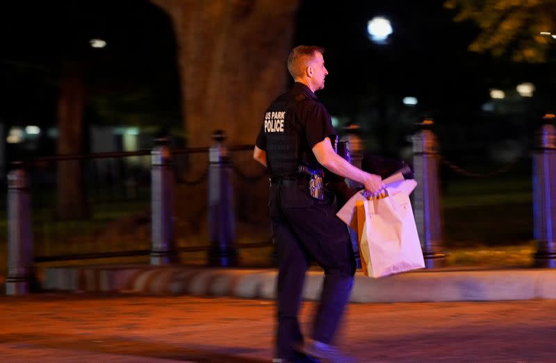 Box truck crashes into security barriers near White House