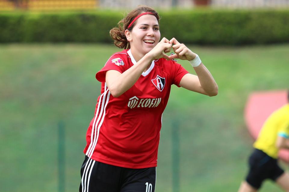 La jugadora del Atlas Femenil, Alicia Cervantes. / Foto: twitter @AtlasFCFemenil