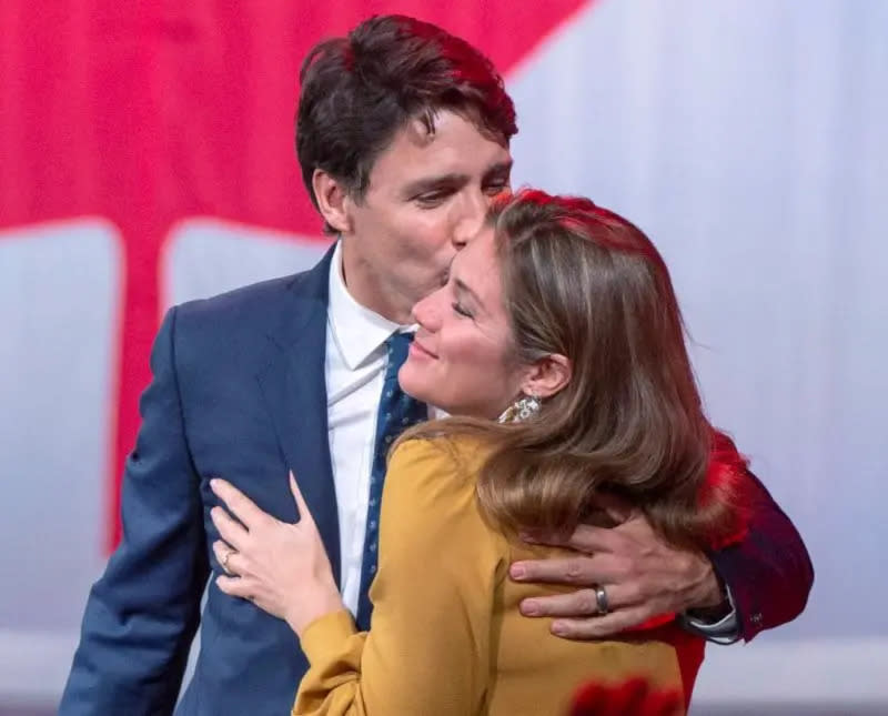 ▲加拿大總理杜魯道與妻子蘇菲宣布正式分居。資料照。（圖／美聯社／達志影像）