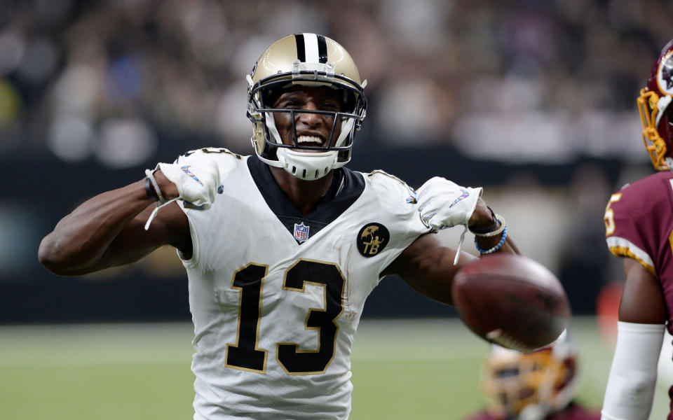 New Orleans Saints wide receiver Michael Thomas had words on Twitter for Redskins cornerback Josh Norman. (AP)