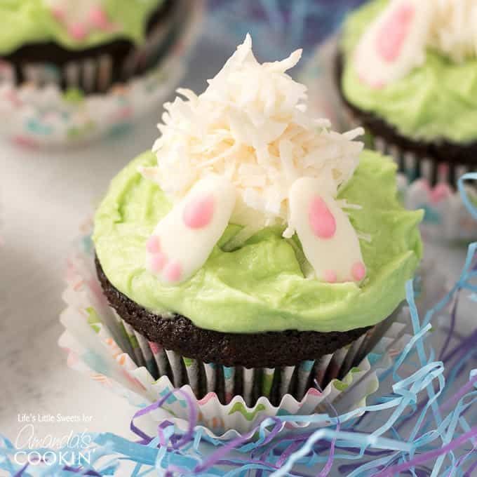 bunny butt cupcakes