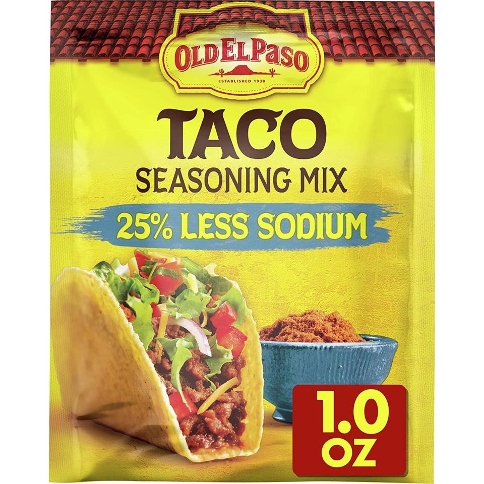 Old El Paso taco seasoning mix.