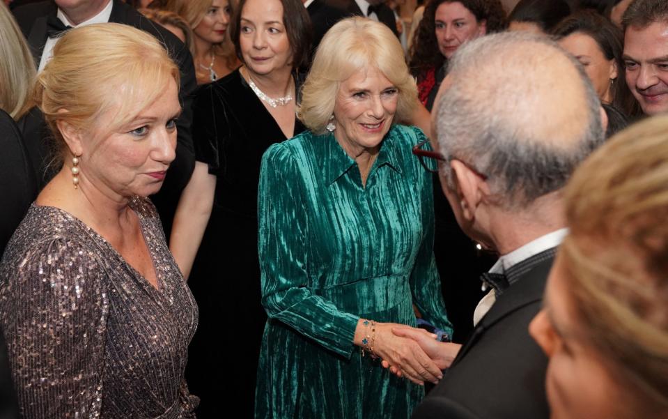 The Queen meets guests at the ceremony