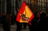 Franco supporters march against his exhumation on 44th anniversary of his death, in Madrid