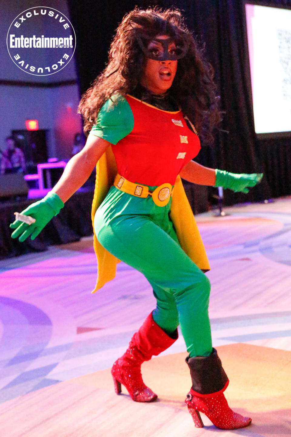 Malaiya Marvel cosplaying as Robin