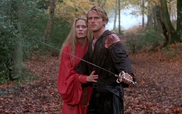 Robin Wright as Princess Buttercup and Cary Elwes as Wesley in "The Princess Bride"<p>20th Century Studios</p>