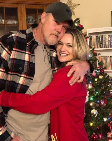 <p>Victoria Pratt Instagram</p> Trace Adkins and Victoria Pratt on Christmas 2022