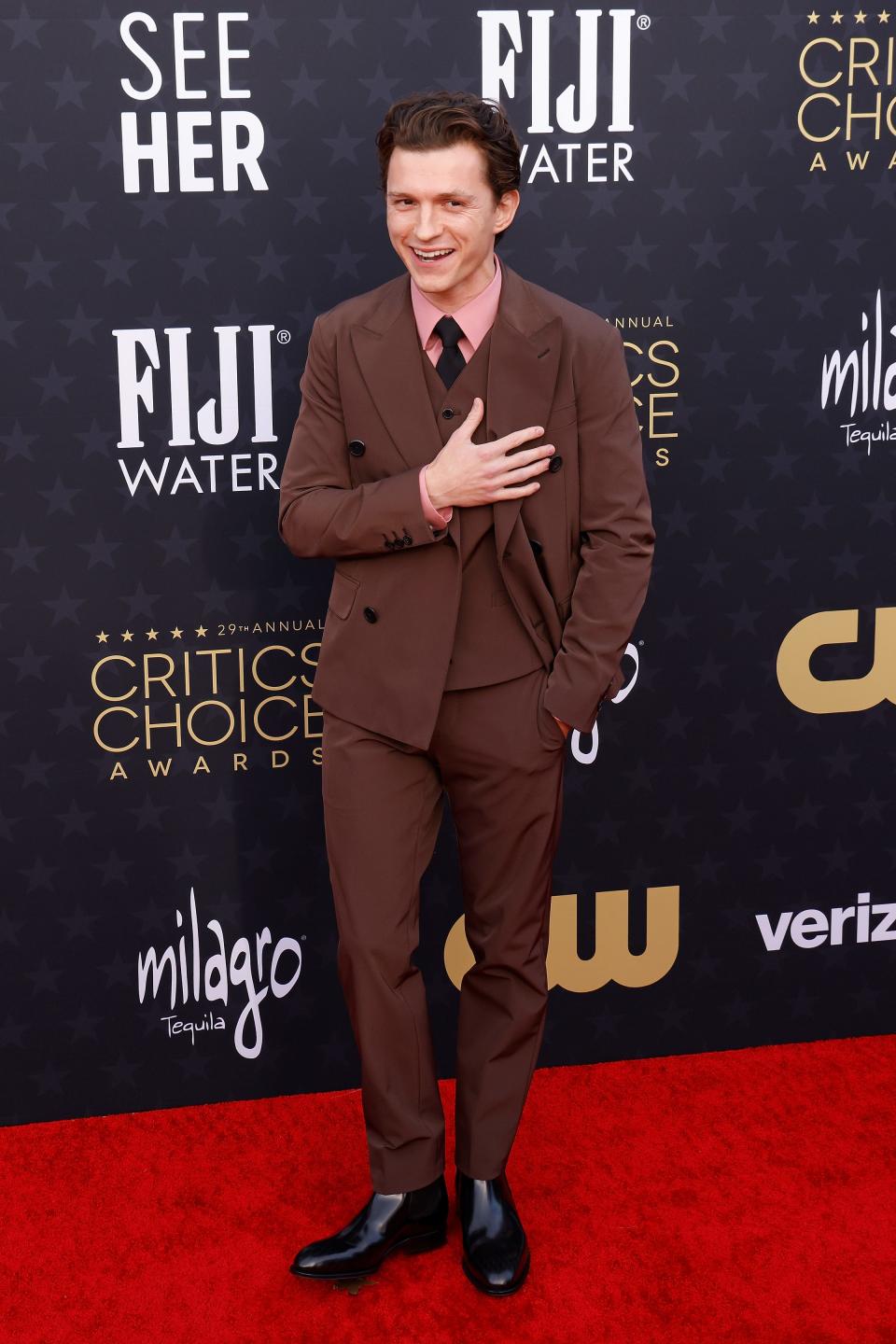 Tom Holland 2024 Critics Choice Awards