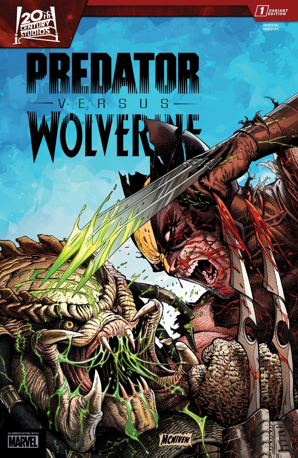Covers for Predator Versus Wolverine #1