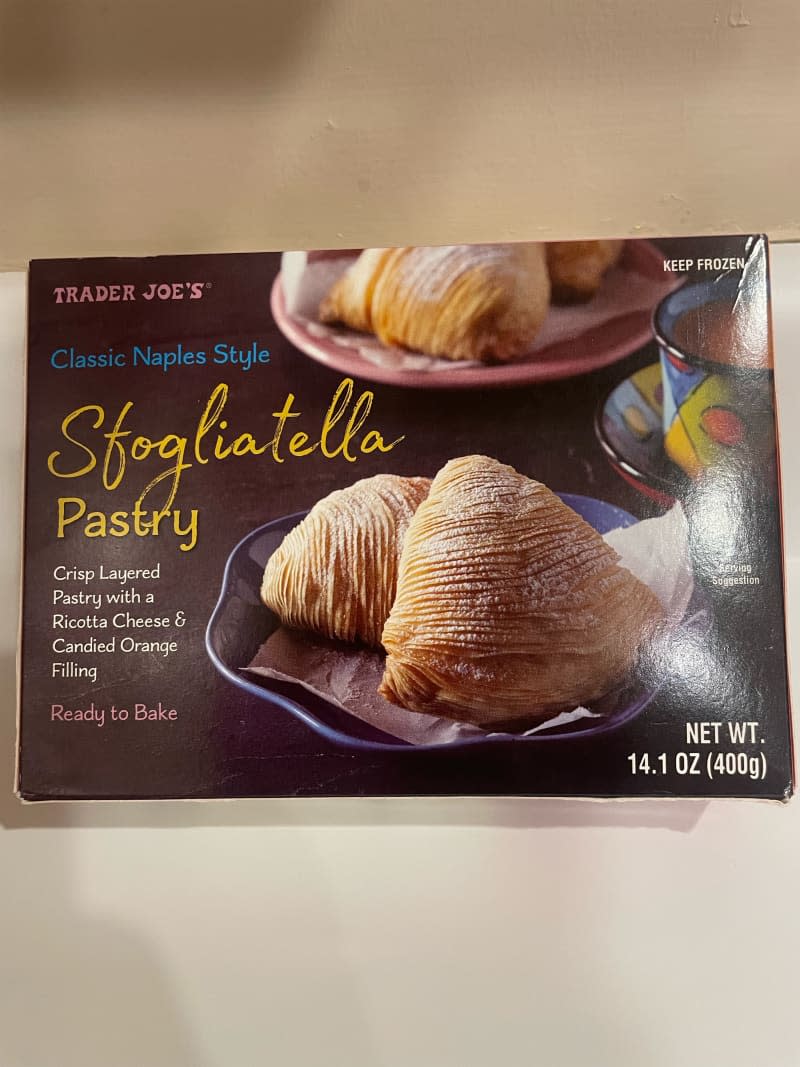 Trader Joe's Sfogliatella in package.