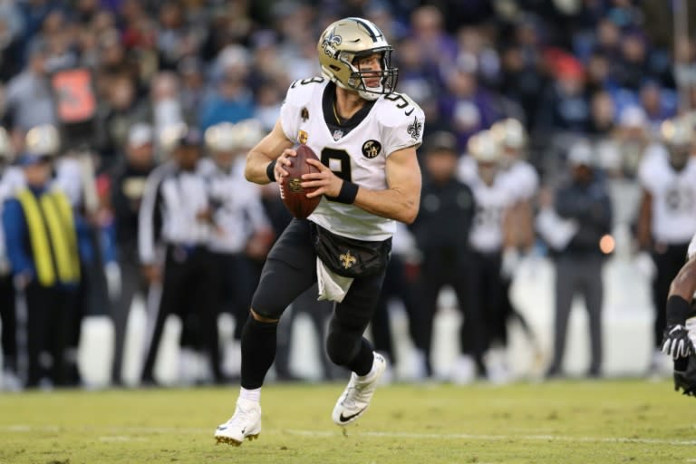 New Orleans Saints Drew Brees joined an elite group of quarterbacks by throwing for his 500th passing touchdown against the Baltimore Ravens