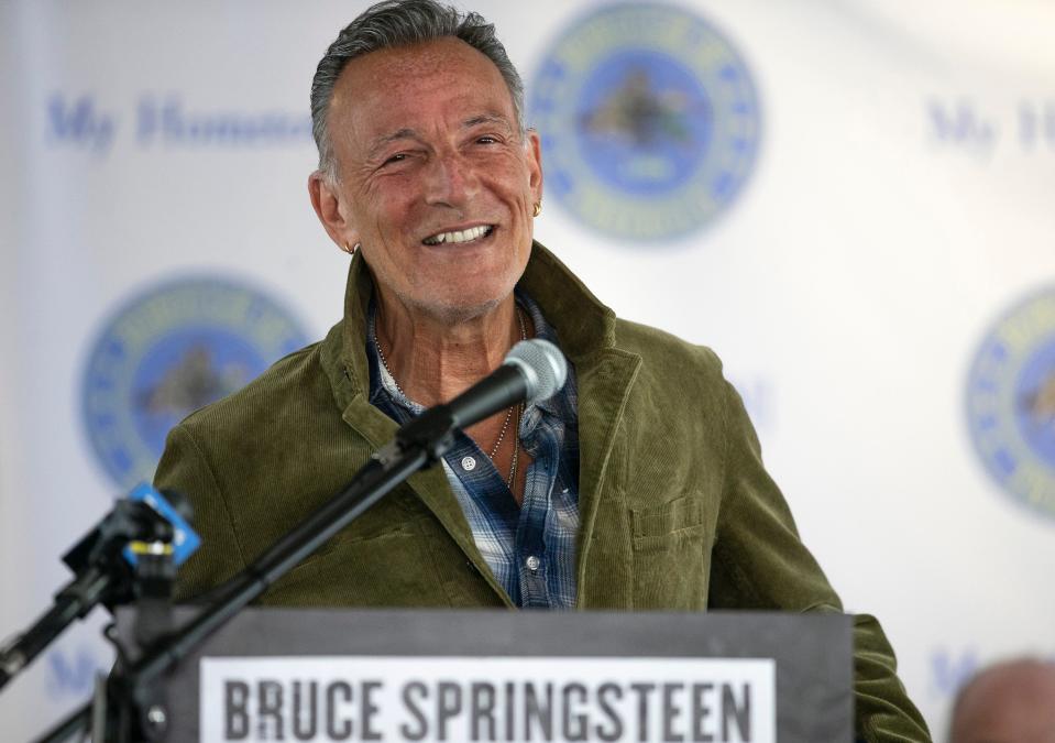 Bruce Springsteen attends an event on March 8, 2022, to announce the creation of an exhibition space to celebrate the life of Freehold's most famous son.