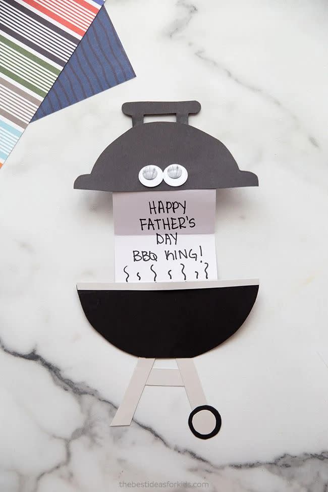 diy fathers day cards bbq father’s day card